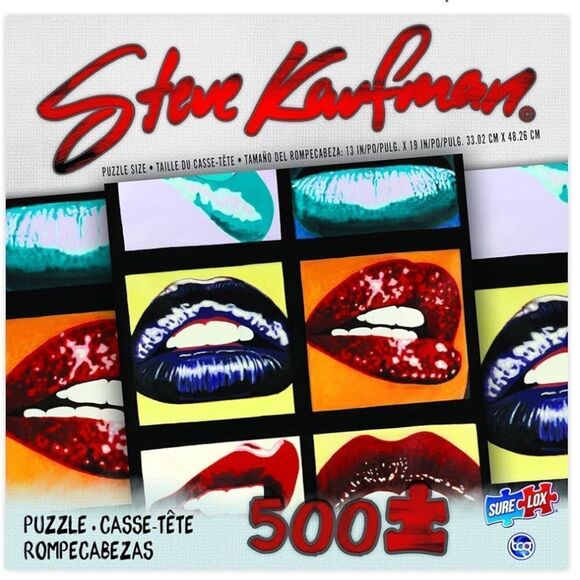 500-PIECE Steve Kaufman Collection-Four Lips - Picture 2 of 3